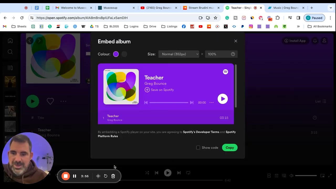 Embed your music to your Musosoup submission - Spotify / Soundcloud / Youtube / Bandcamp