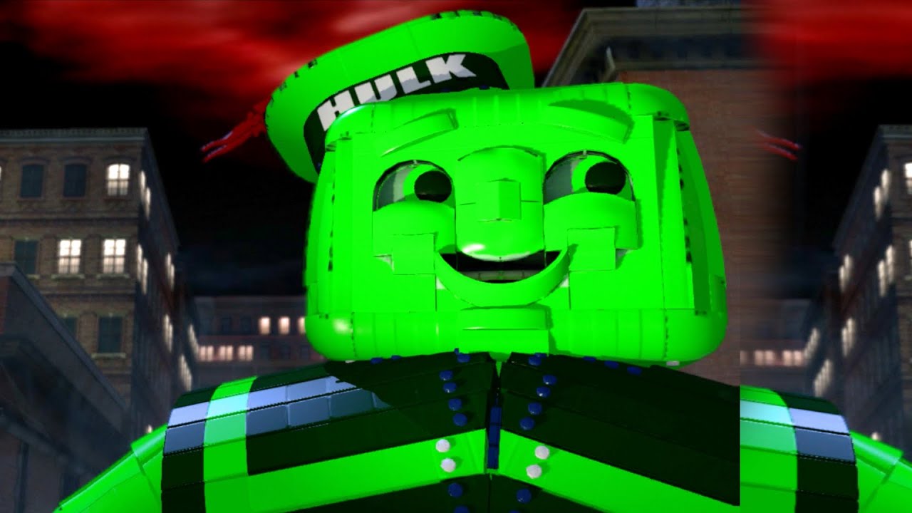 Defeat HULK Stay Puft Marshmallow Man Green - LEGO Dimensions MODS