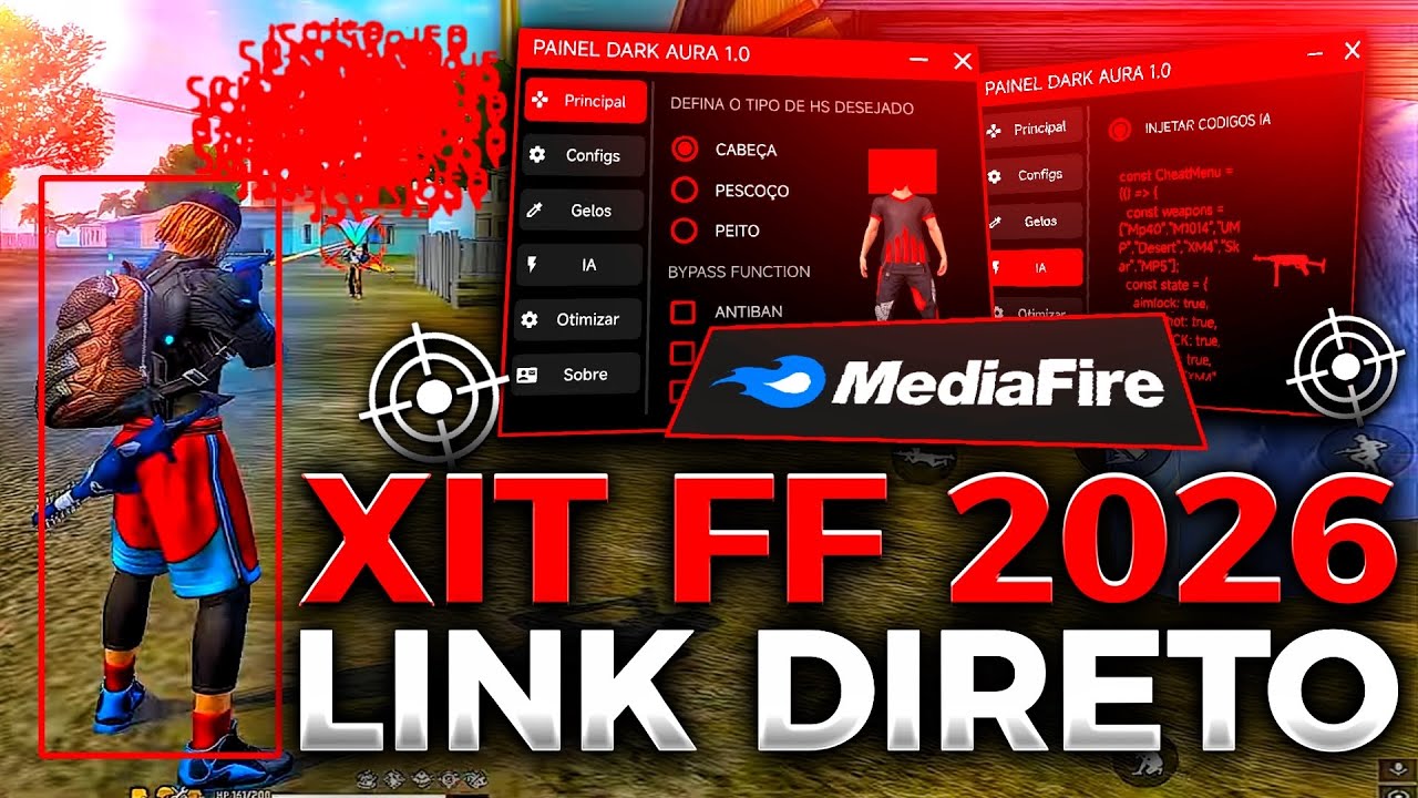 XIT FF 2026 ATUALIZADO 🚀 FFH4X ANDROID & IPHONE VIP | PAINEL GRÁTIS | REGEDIT MOBILE 📂 LINK DIRETO