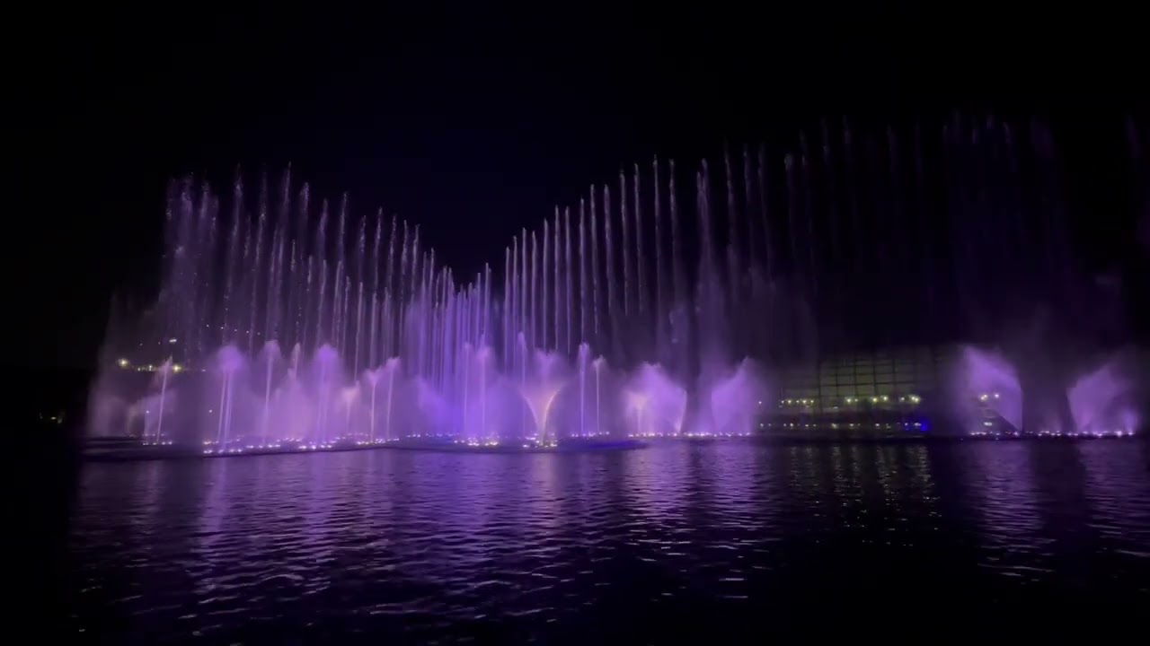 The fountain at Okada Manila - You Raise Me Up (by Josh Groban)