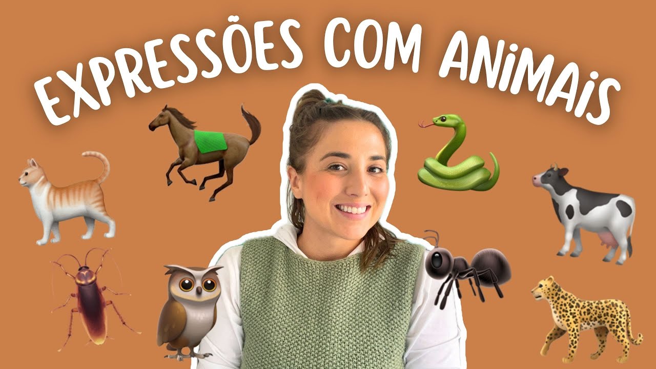 Expressões em português com ANIMAIS 🐈🐜🐍