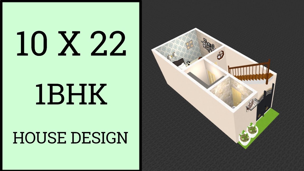 10 x 22 House Plan ll 220 Sqft Ghar Ka Naksha ll 10 x 22 House Design