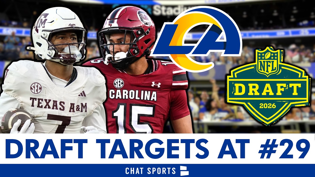 TOP 4 LA Rams Draft Targets At Pick #29 In The 2026 NFL Draft