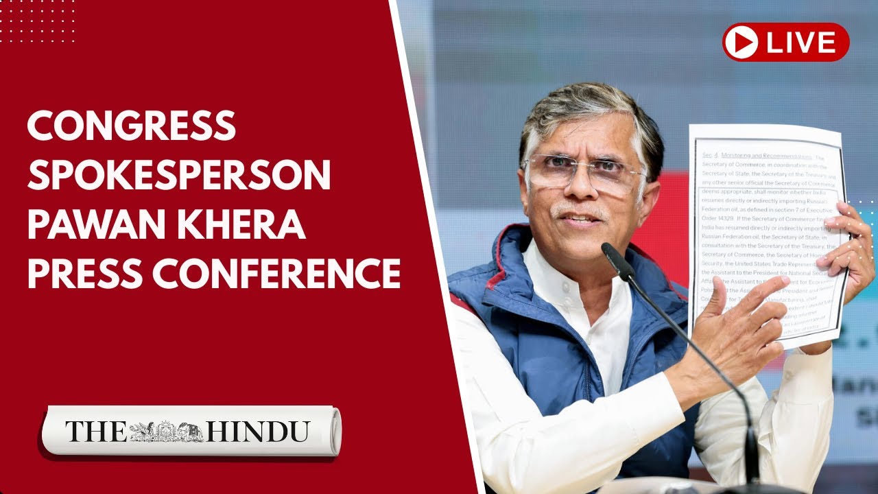 Congress Party briefing by spokesperson Pawan Khera in New Delhi