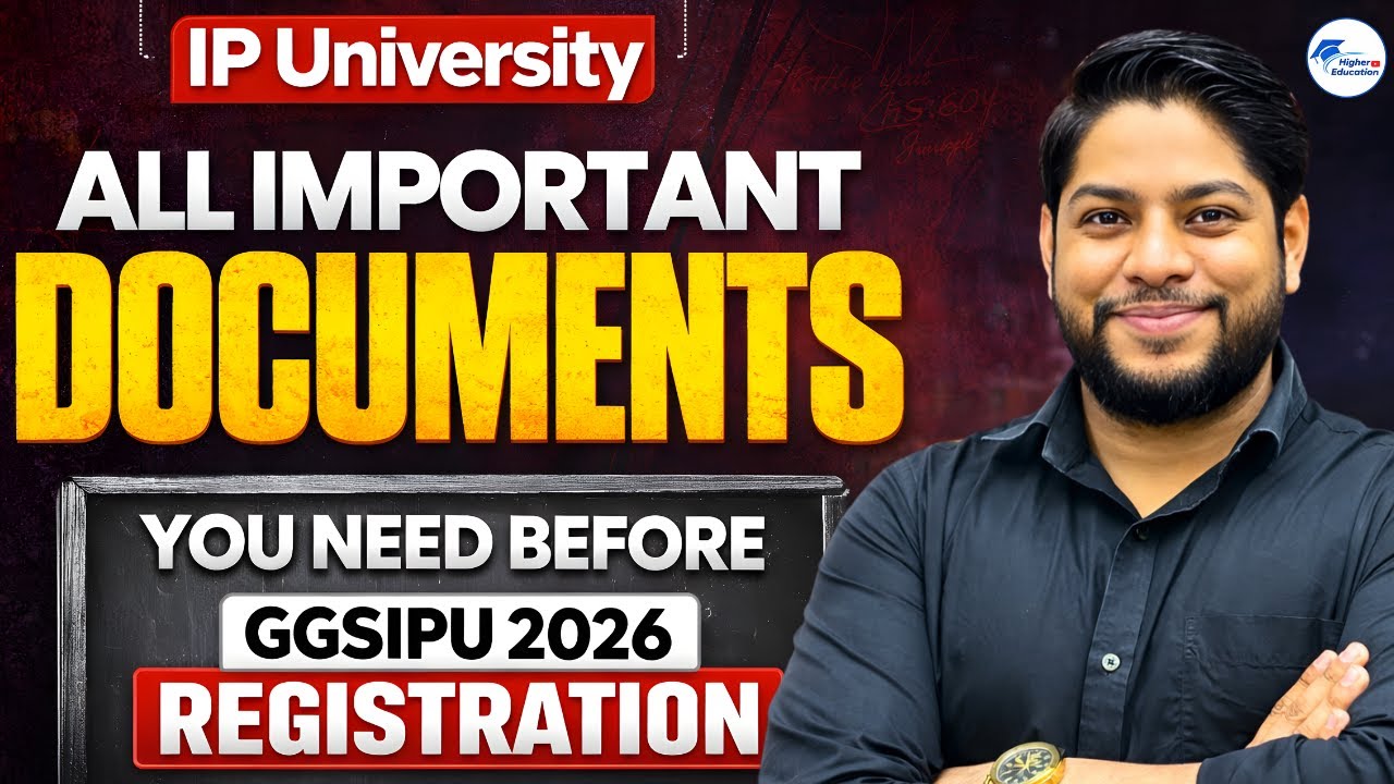 IP University Admission Form 2026 Important Documents Checklist