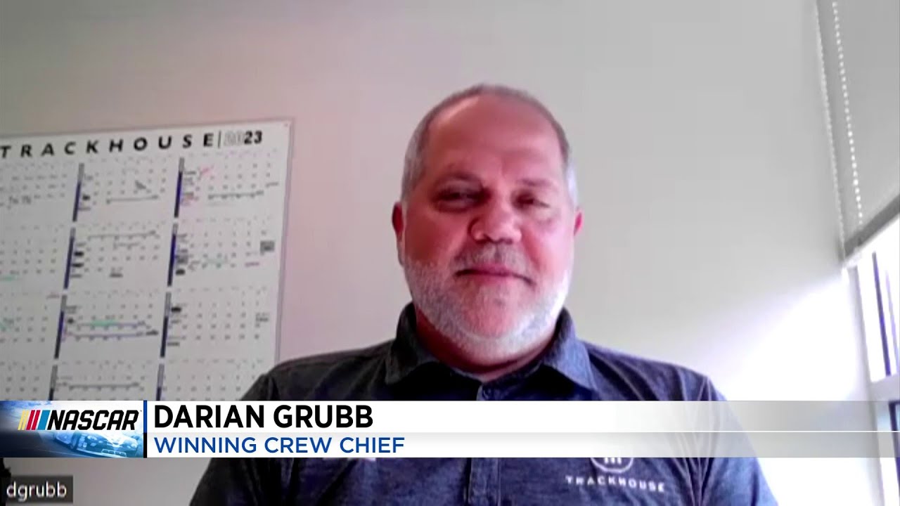 Floyd County&rsquo;s Darian Grubb guided van Gisbergen to victory lane