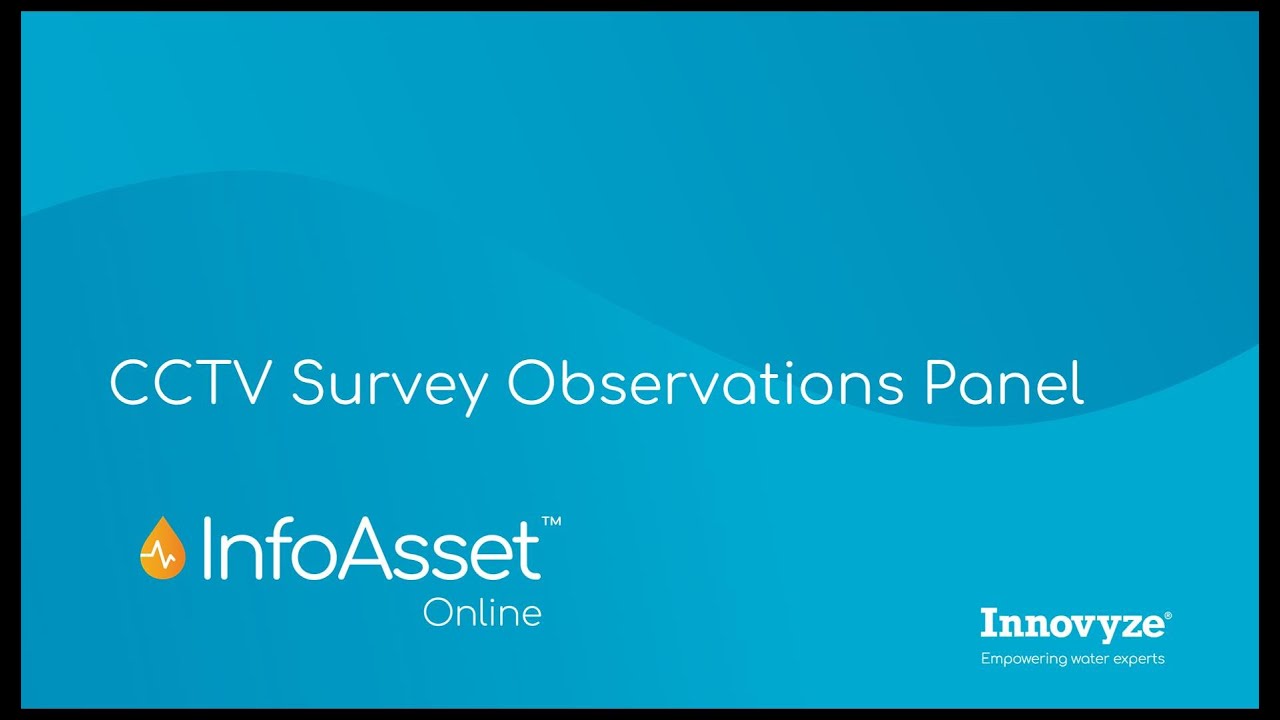 InfoAsset Online - CCTV Survey Observations Panel