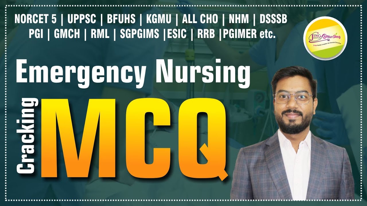 Most Important ll MCQ Emergency Nursing ll By RC sir