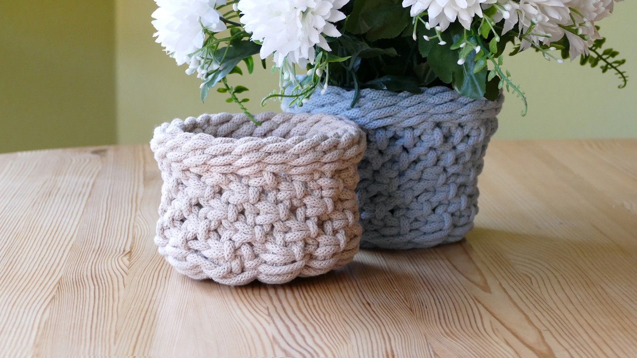 DIY Macrame Easter Basket Tutorial | Table Centerpiece Ideas