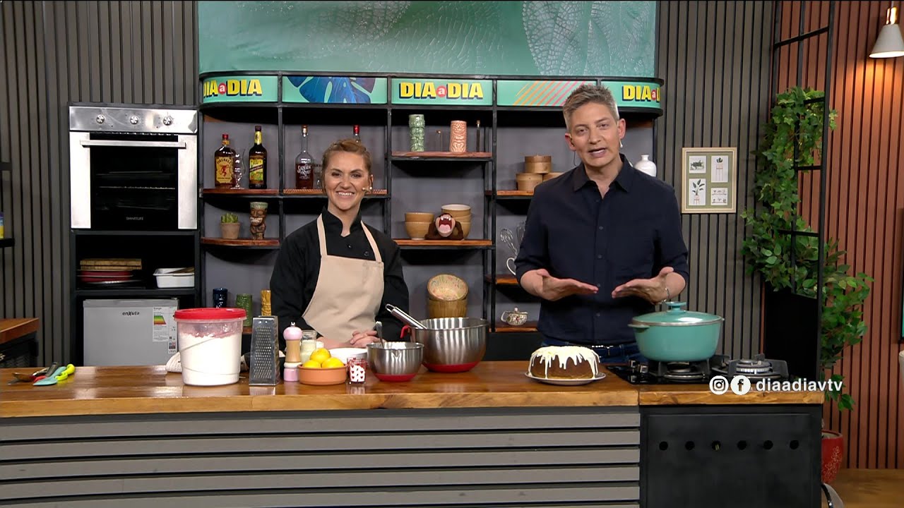 Día a Día  | Un invitado en la cocina: Gessika Lusich nos preparó budín de coco, limón y chocolate