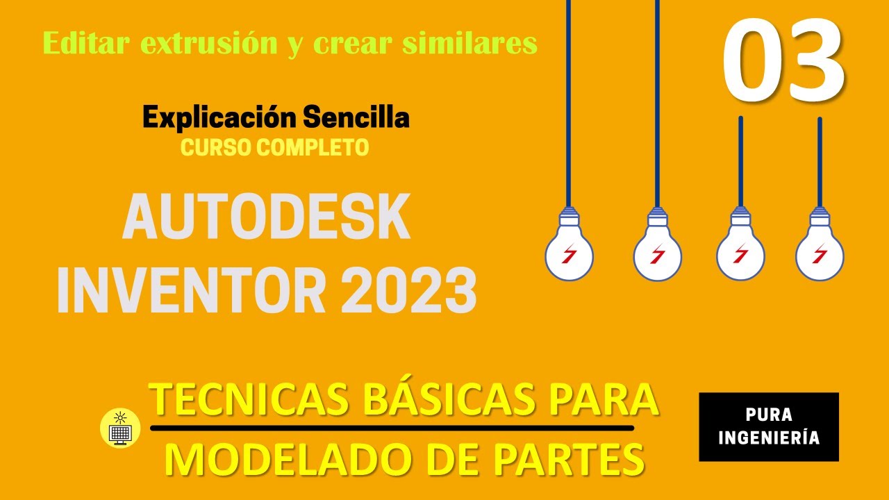 Autodesk Inventor 2023 - Crear extrusión y crear otras similares