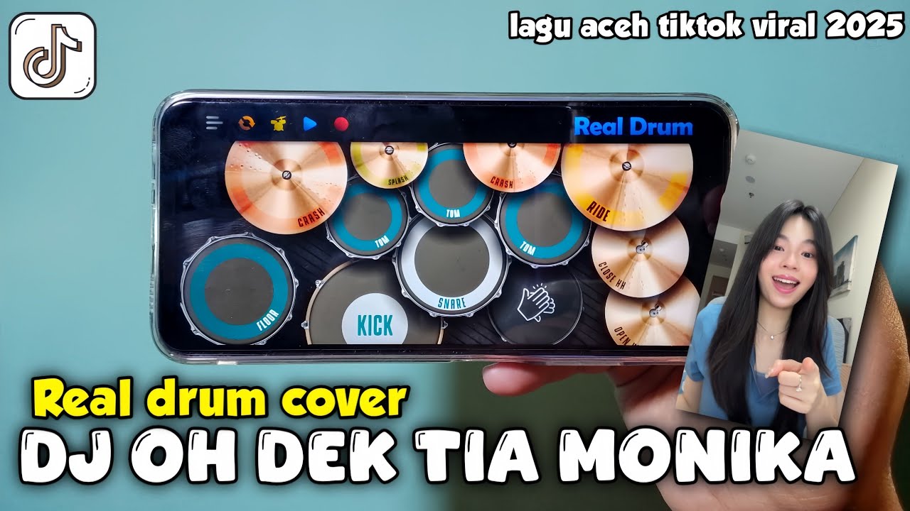 DJ OH DEK TIA MONIKA LAGU ACEH TIKTOK VIRAL 2025!! | REAL DRUM COVER