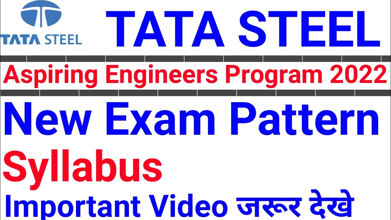TATA Steel AET Exam Syllabus | tata steel aet Exam Pattern | tata steel aet exam 2022 |