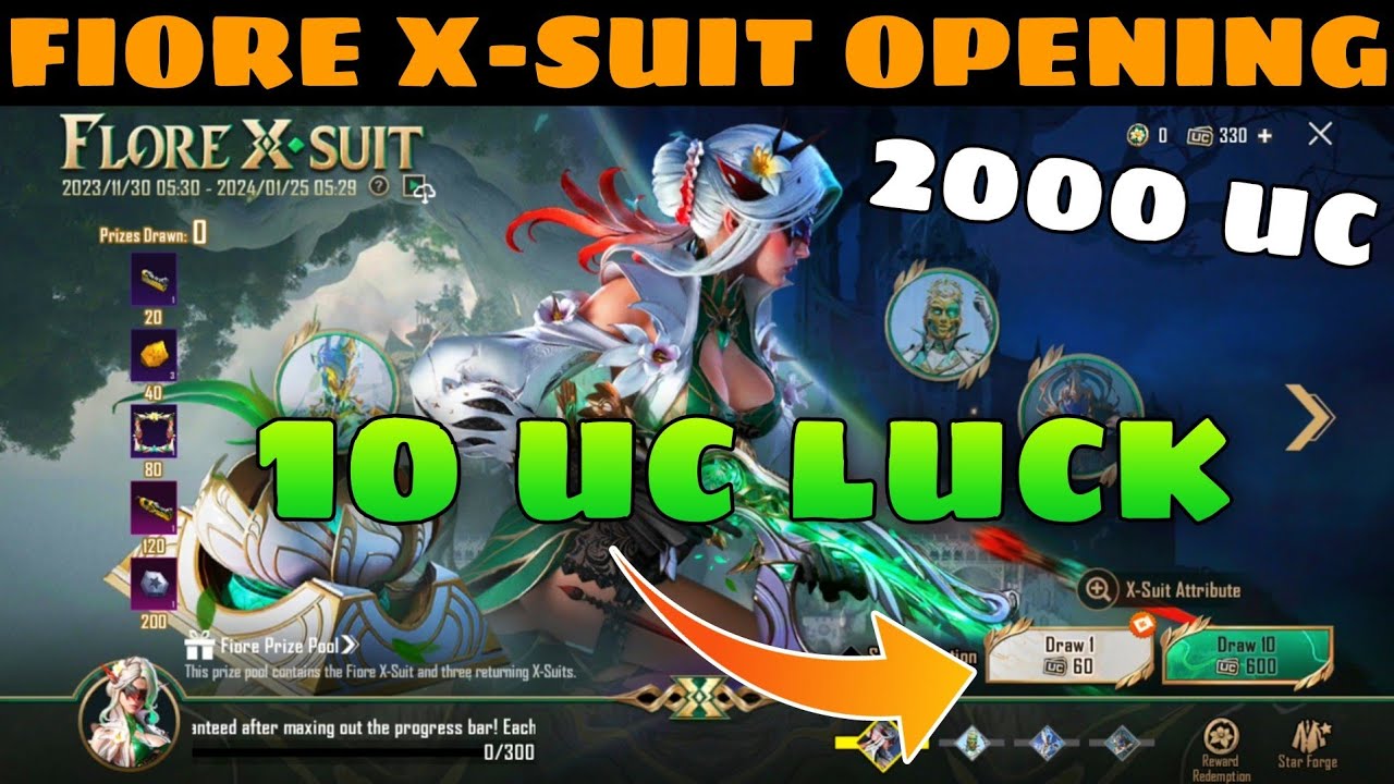 Fiore x suit crate opening 😍 10 Uc Luck | fiore x suit crate opening | Bgmi | 2000 Uc Spin