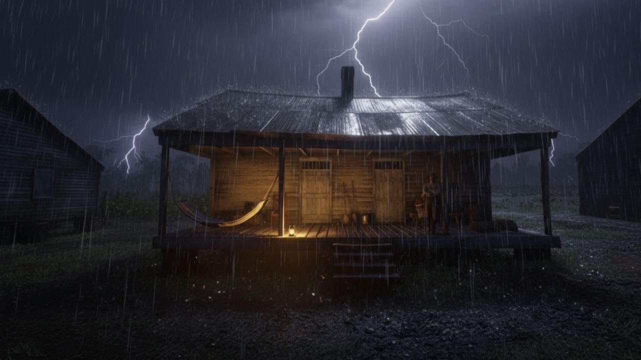 Heavy Rain at Night for Deep Sleep | Thunderstorm ASMR for Insomnia & Relaxation