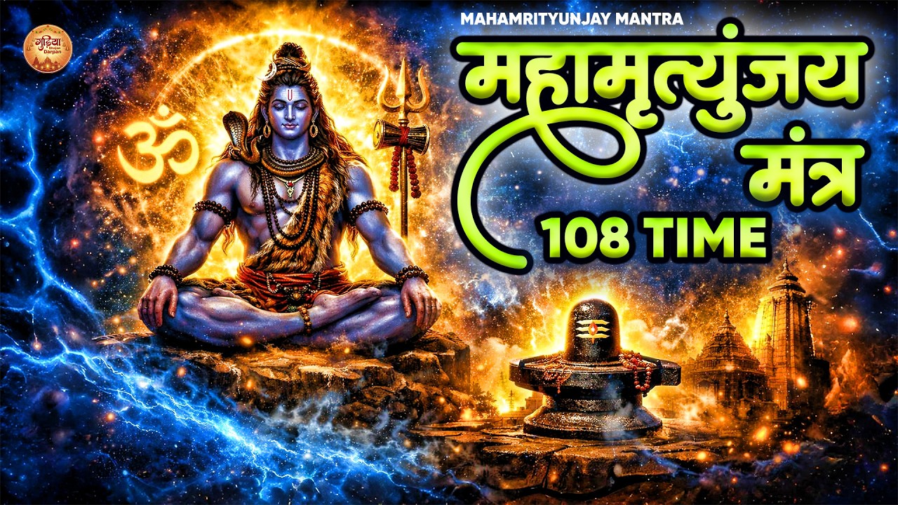 महामृत्युंजय मंत्र 108 times I Mahamrityunjay Mantra | Brahma Muhurta Chanting Mantra For Protection
