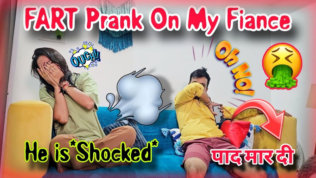 * FART * Prank 💨 On My BOYFRIEND 🤮 | His Reactions are 🔥🤣 