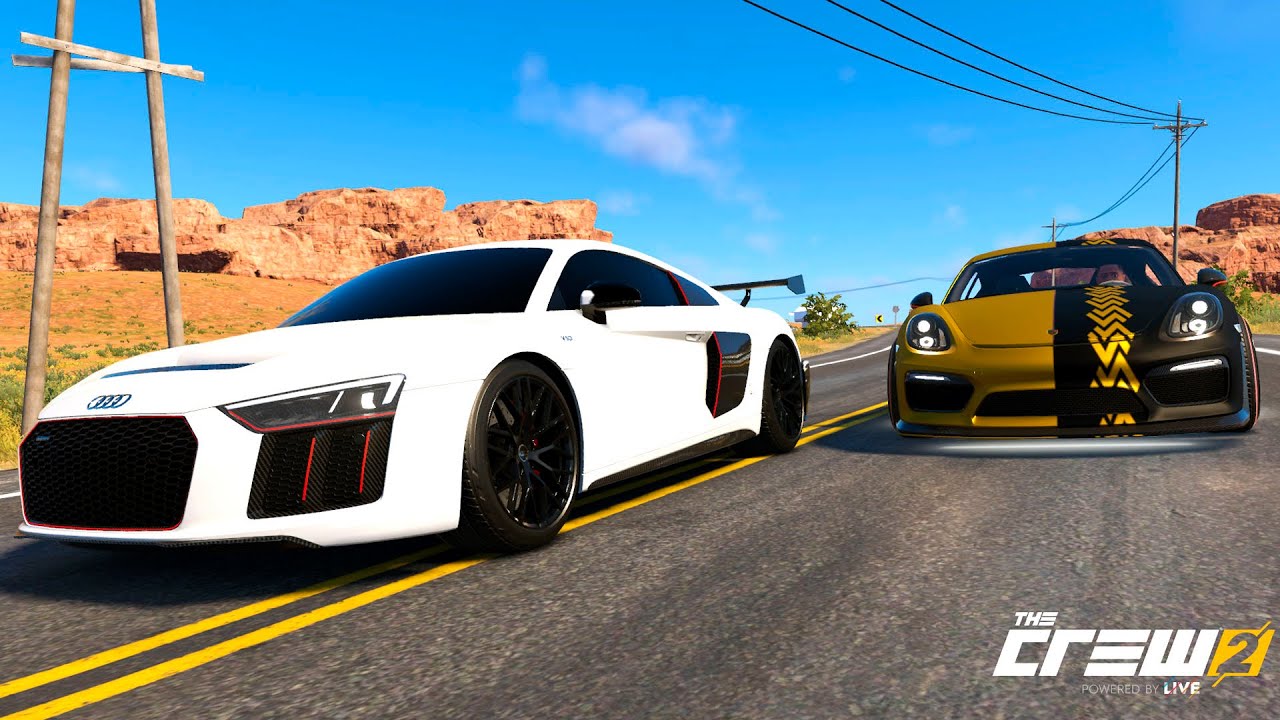 ¡RUTA DE AUTOS DEPORTIVOS! - Audi R8 - Porsche Cayman GT 4 | The Crew 2 Online