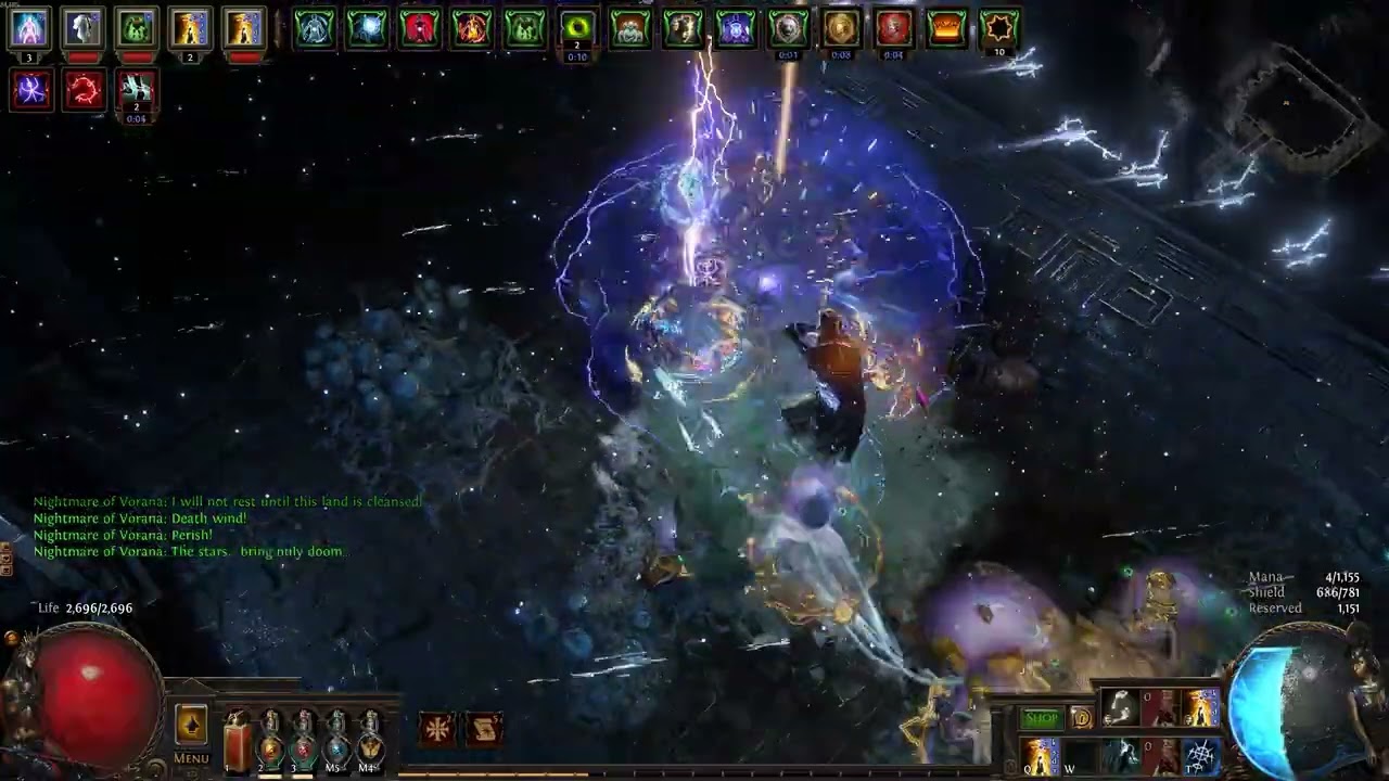 Path of Exile Mirage Vaal Absolution Necromancer Citadel Nightmare boss