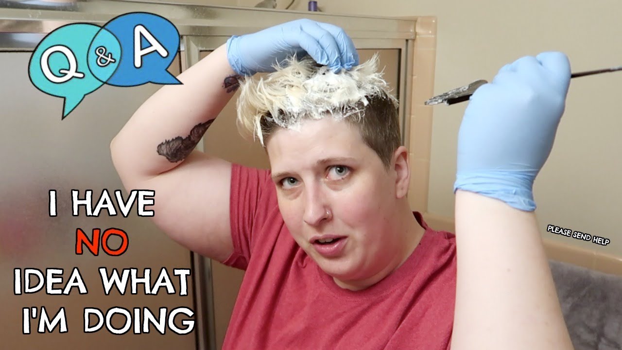 ANSWERING YOUR QUESTIONS WHILE I BLEACH MY HAIR