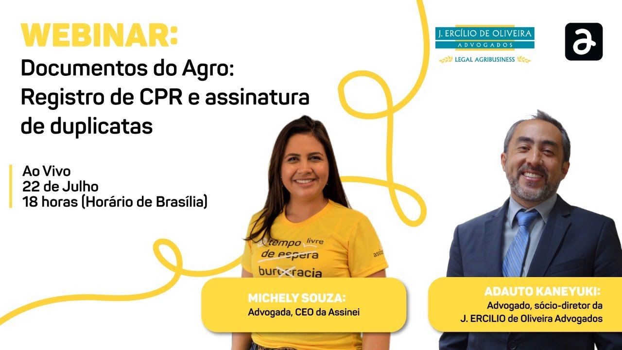 Webinar | Documentos do Agro: Registro de CPR e assinatura de duplicatas