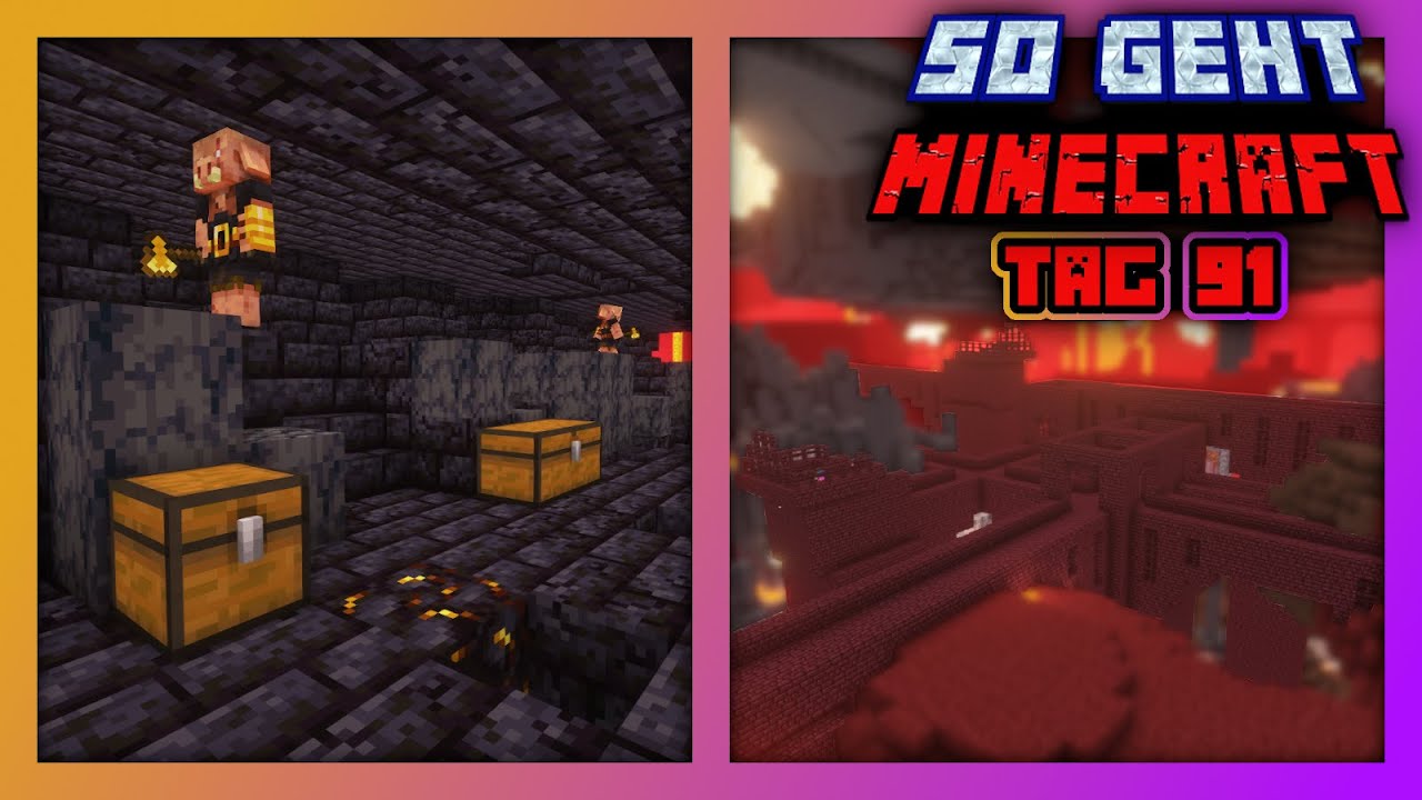 Nether Festungen & Bastionen SICHER plündern in Minecraft 🔸 So geht Minecraft - Tag 91