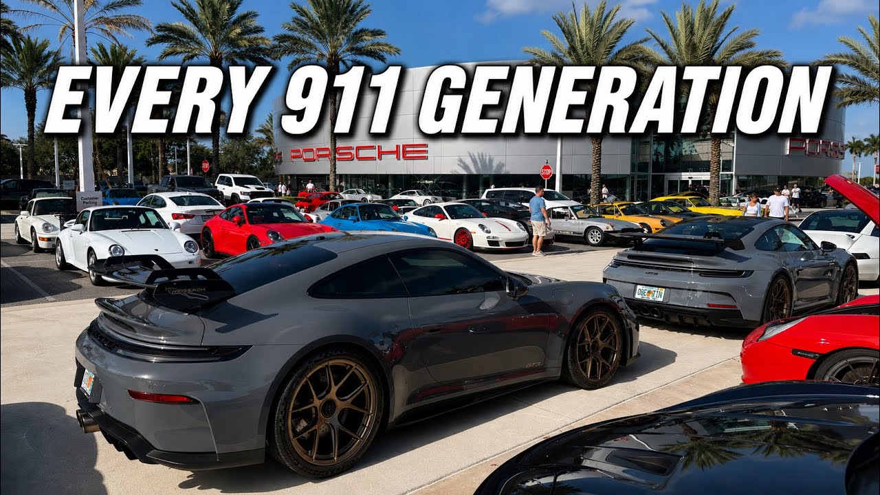 Внутри Cars & Coffee в Porsche West Broward