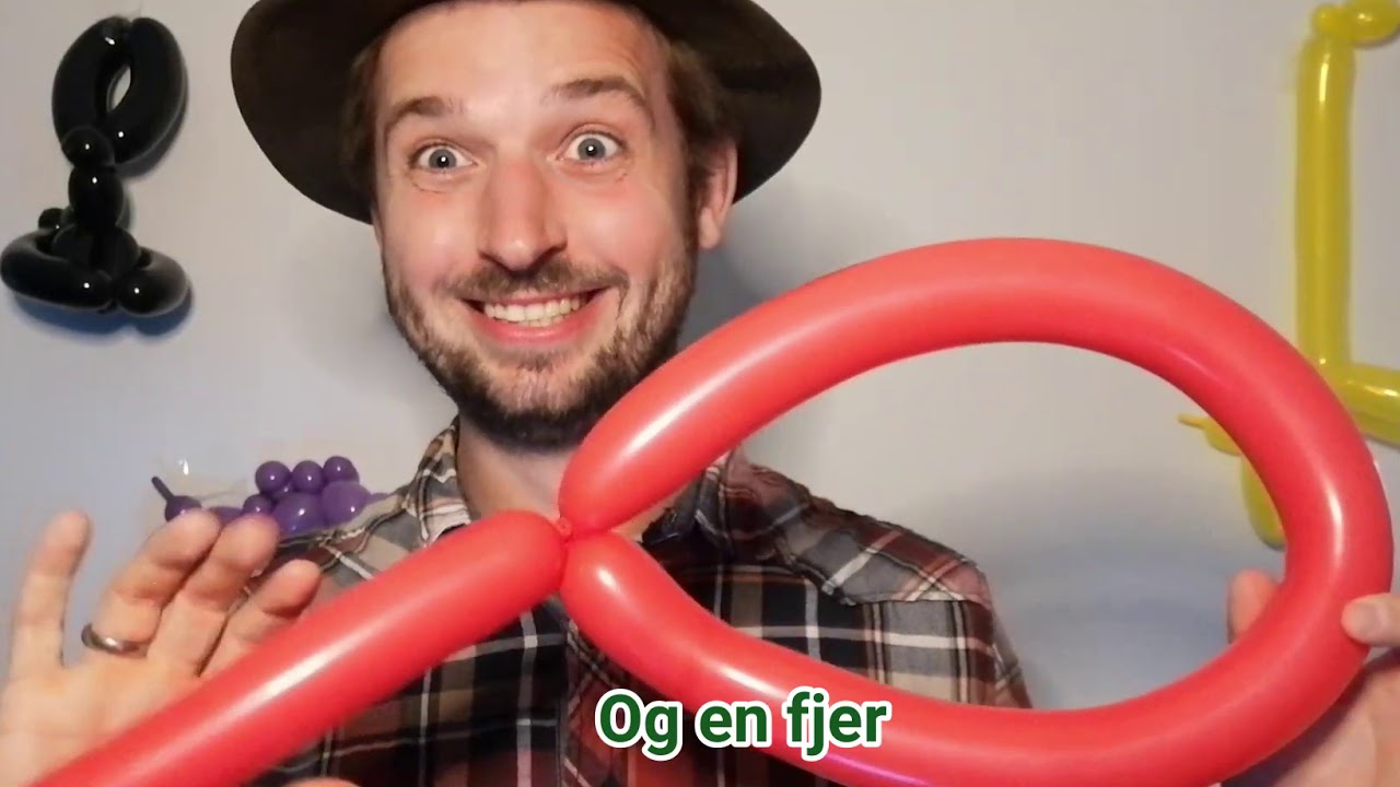 Lær at lave ballondyr med Skovfar - En indianerhat - Sværhedsgrad 1/10