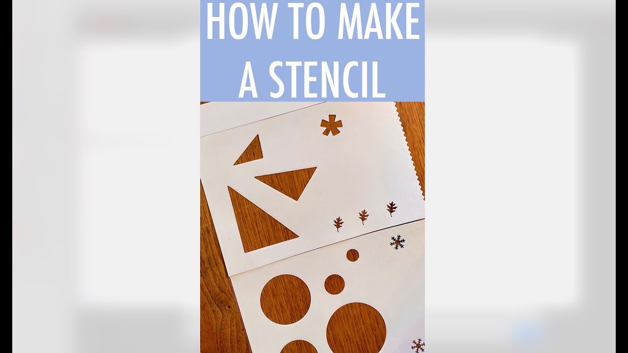 DIY Stencils with Cardstock & Contact Paper! #stencilingtutorials #creativetechniques