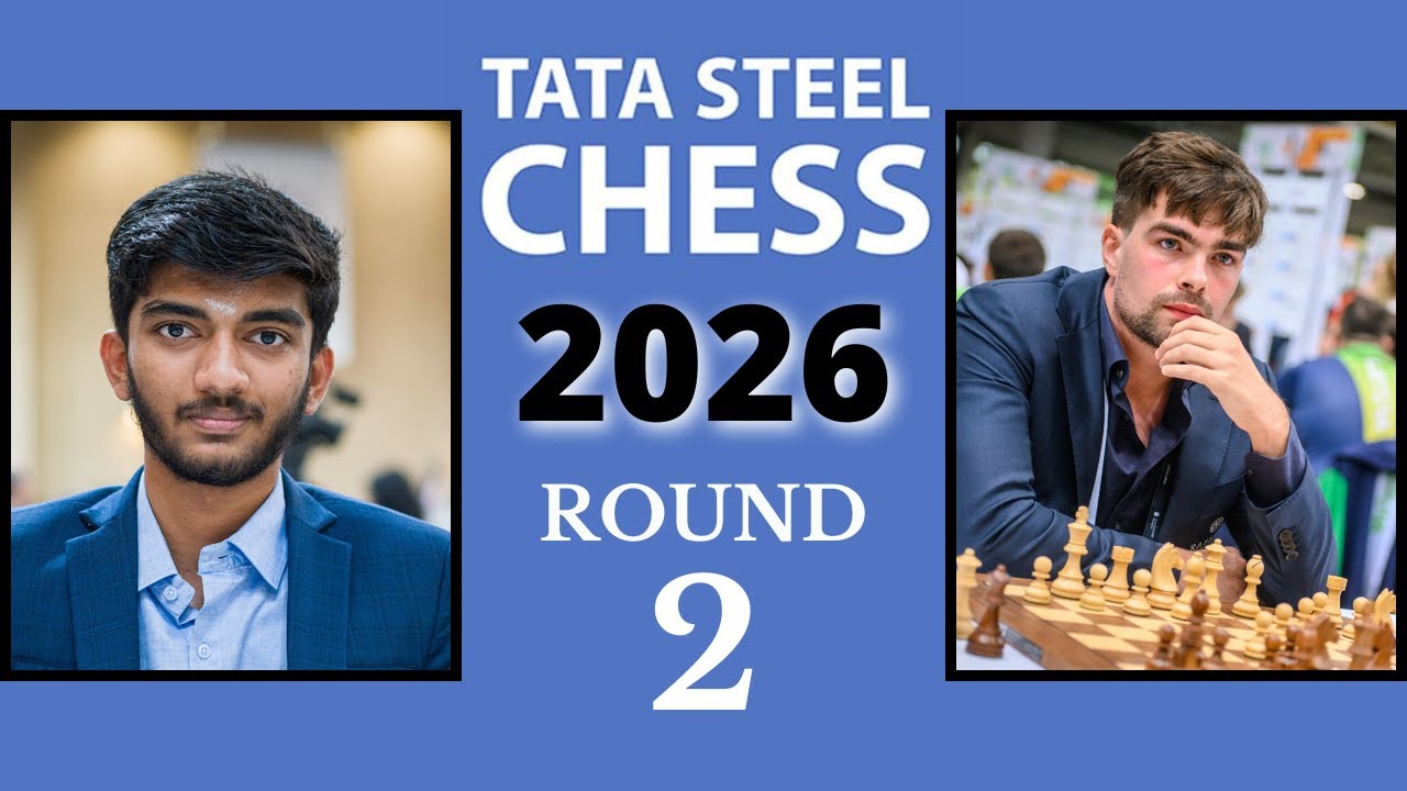 D Gukesh vs Jorden Van Foreest | Tata Steel Masters 2026 | Round 2