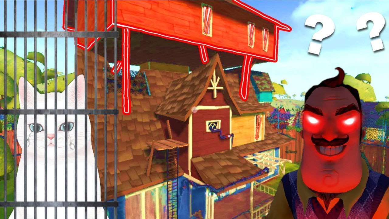 Hello Neighbor #2 ► Игра полна багов! Сосед заставляет дрожать. Кот Лео испугался детской страшилки