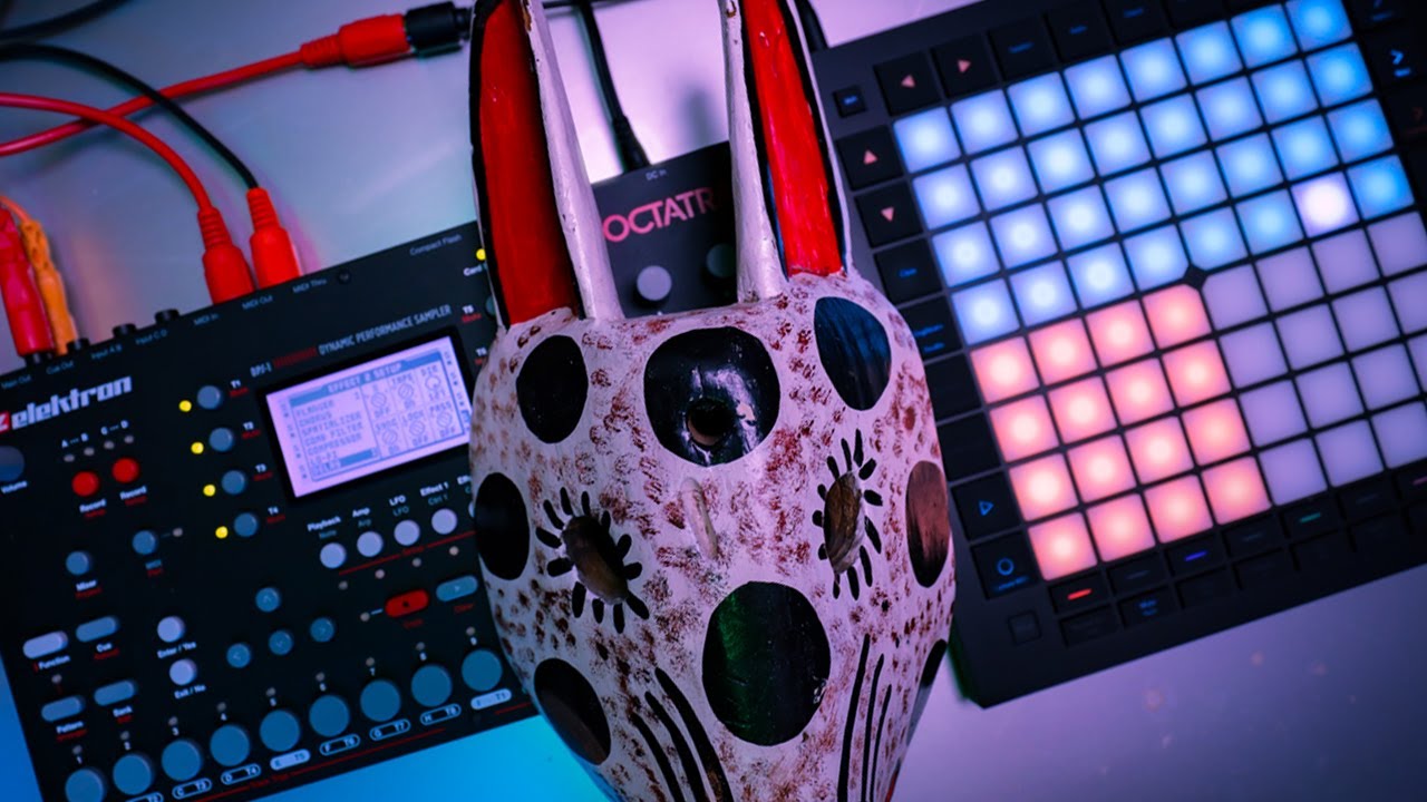 Simple look at Elektron Octatrack 1.4 Update with Novations Launchpad Pro MK3