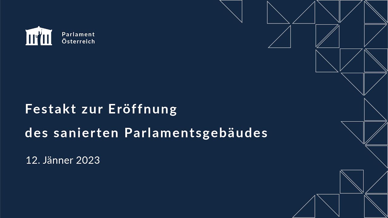 Festakt zur Eröffnung des sanierten Parlamentsgebäudes – Cleanfeed