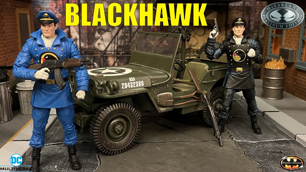 McFarlane DC Multiverse Blackhawk Regular & Platinum Collectors Action Figure Review & Comparison