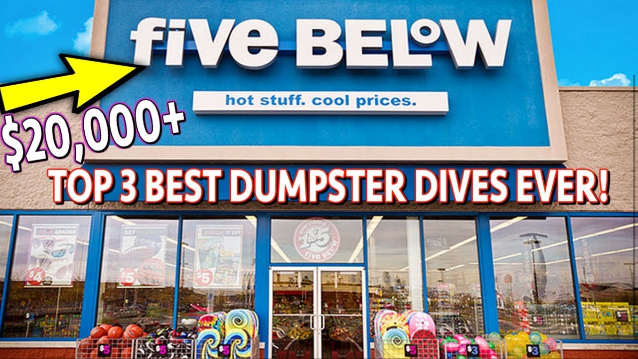 TOP 3 BEST FIVE BELOW DUMPSTER DIVES OF ALL TIME! $20,000+ WORTH OF FINDS!