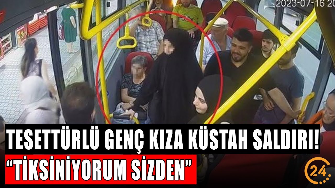 Tesettürlü Genç Kıza Küstah Saldırı! 