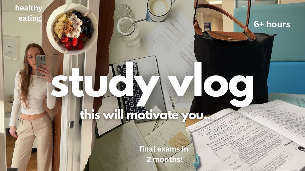 6AM day in the life of a college A-level student | Productive study vlog, driving, gym!