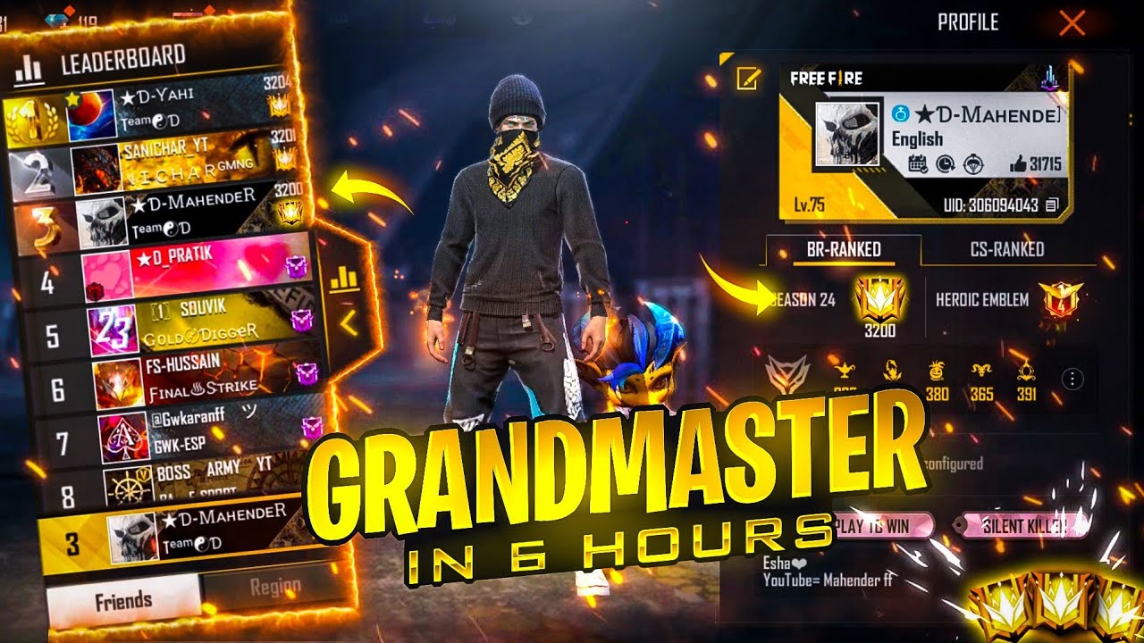 Road To Grandmaster in 6 Hour🔥