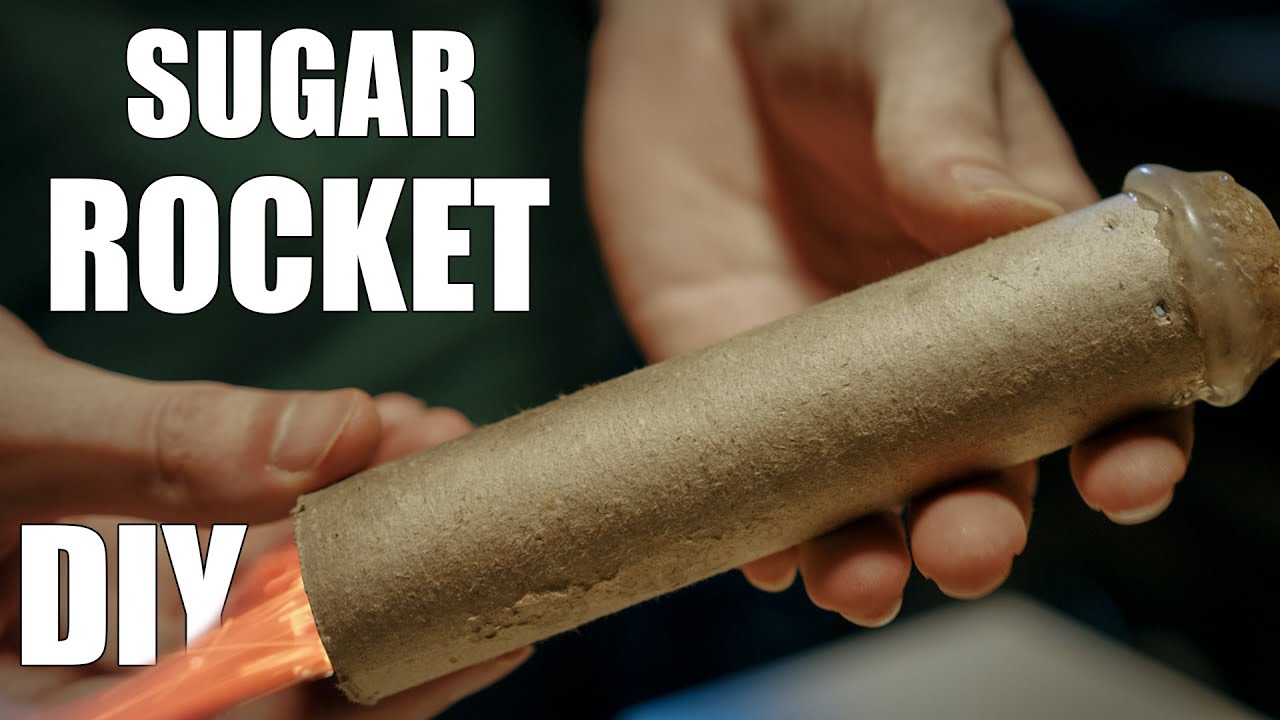 Unsere selbstgebaute (Zucker) Rakete - Teil 1