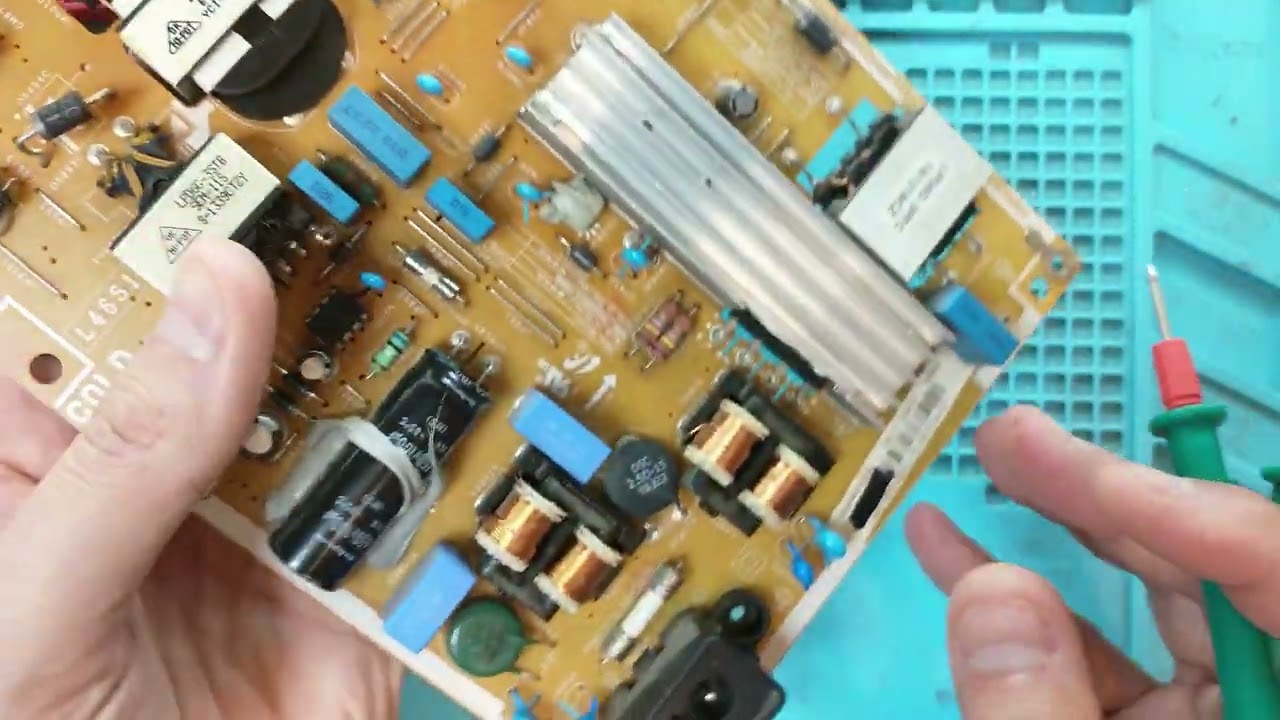 25 -Fuente para Televisor Samsung, reparación, funcionamiento conmutada switching o SMPS