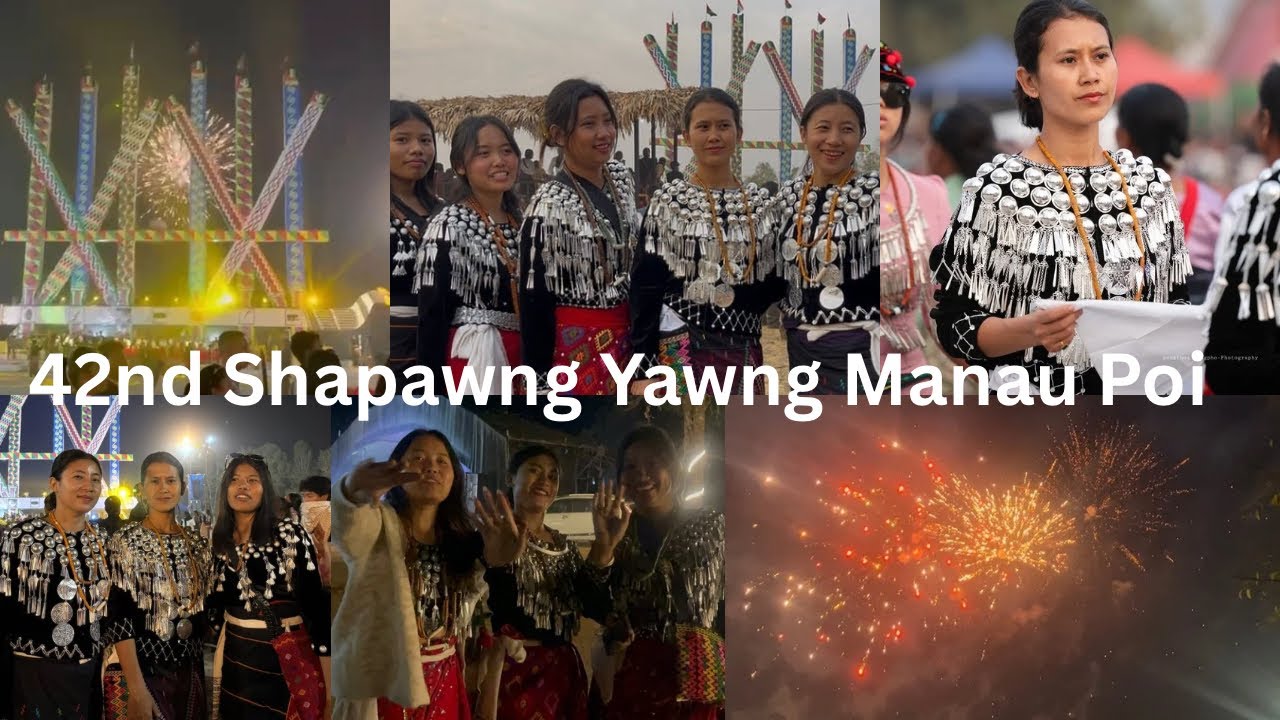 Unplanned Trip To Shawpawng Yawng Manau Poi With Sister’s And Niece || Colours And Lights Festival.