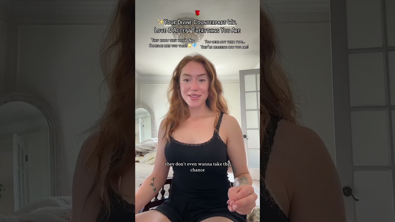 Ваш божественный контрпартнер полюбит и примет вас таким, какой вы есть 🌹✨… Послание ангела, пере...