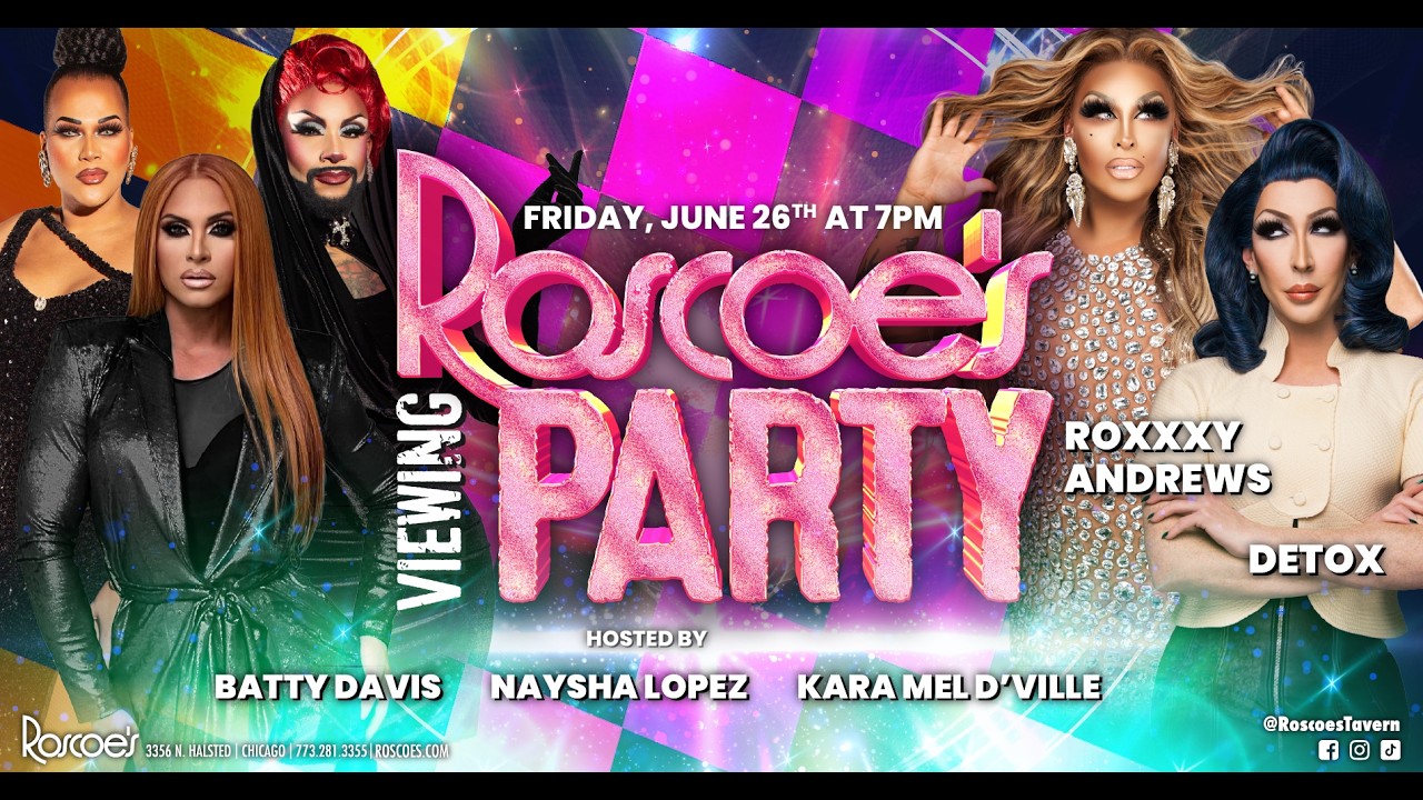 Detox & Roxxxy - Roscoe's RuPaul's Drag Race All Stars 11 Viewing Party!