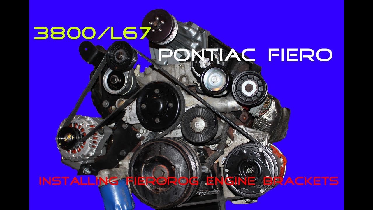 Pontiac Fiero 3800 HOW TO: Installing FieroRog Engine Brackets, Belts & Accessories