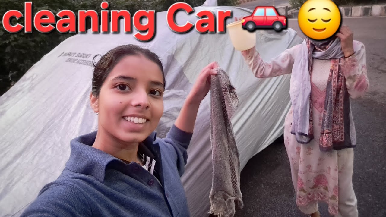Aaj Bohot Kaam Tha 😅 Market Gye Aur Car Bhi Saaf Ki 🚗🧽