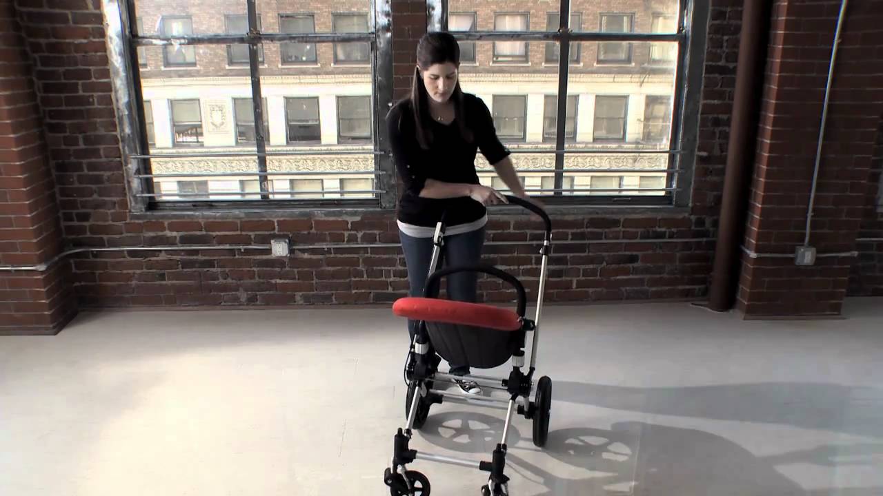 bugaboo cameleon demo - unfold the stroller