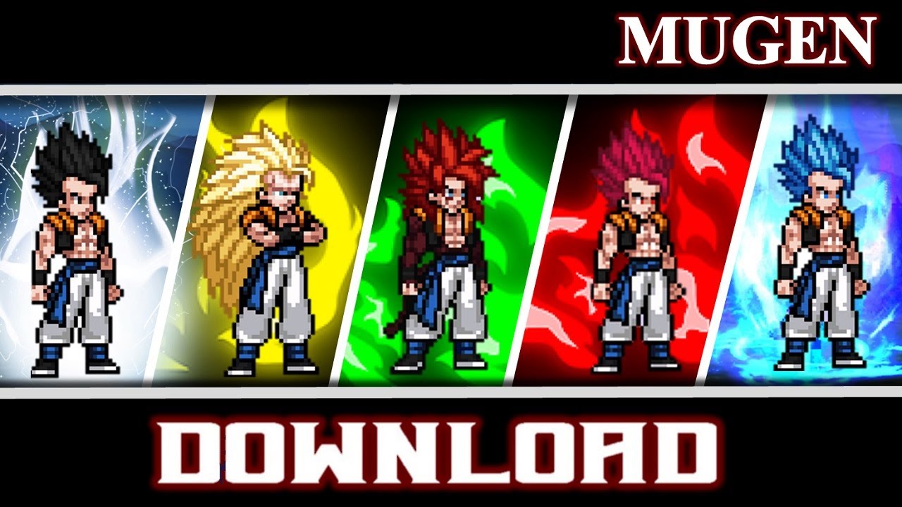 Super Gogeta By Mog JUS Form Base, SSJ, SSJ2, SSJ3, SSJ4, SSJ4K, SSG, SSB, SSBK) - MUGEN JUS CHAR