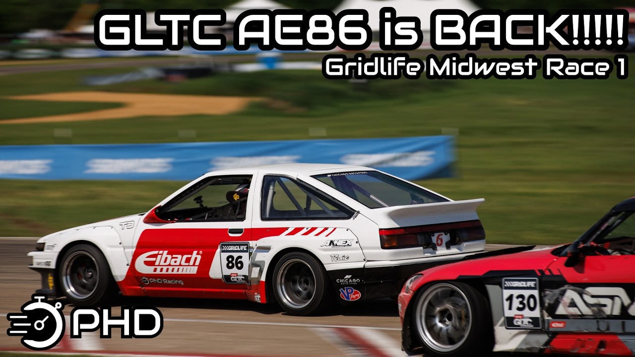 K24 Swapped AE86 Touring Car is BACK, and Faster than Ever! Gridlife GLTC Gingerman Race 1