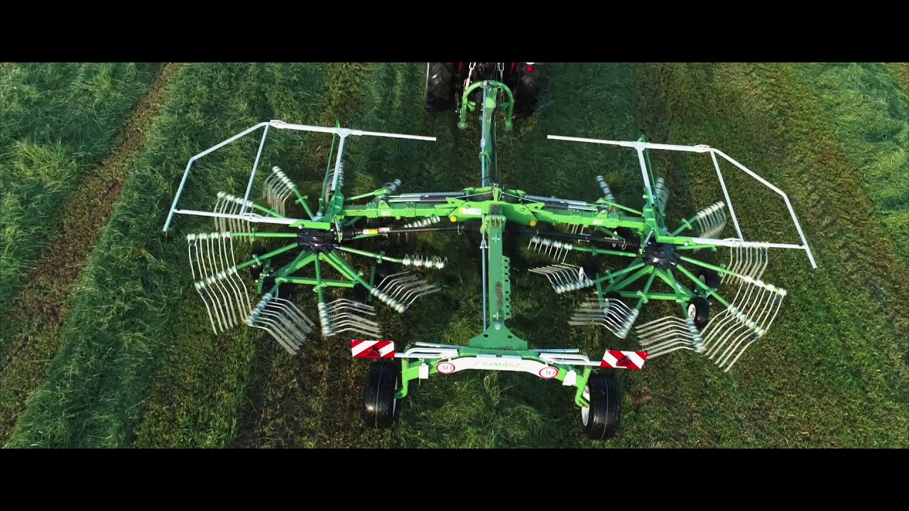 Jak podłączyć zgrabiarkę 2-karuzelową SaMASZ Z2-780 //SaMASZ 2-rotor rotary rakes with SAME tractor