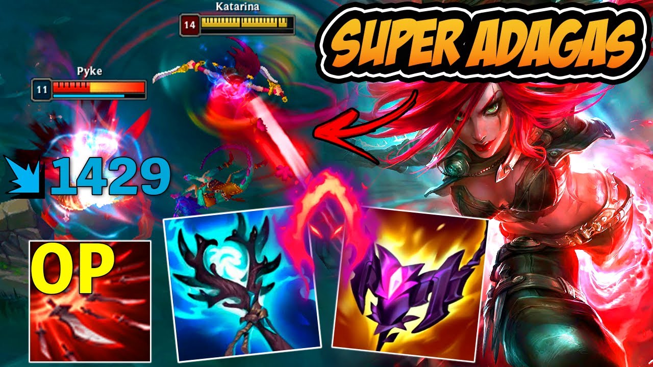 *32 KILLS* KATARINA BUILD SUPER ADAGAS FICA MUITO ROUBADA - LEAGUE OF LEGENDS